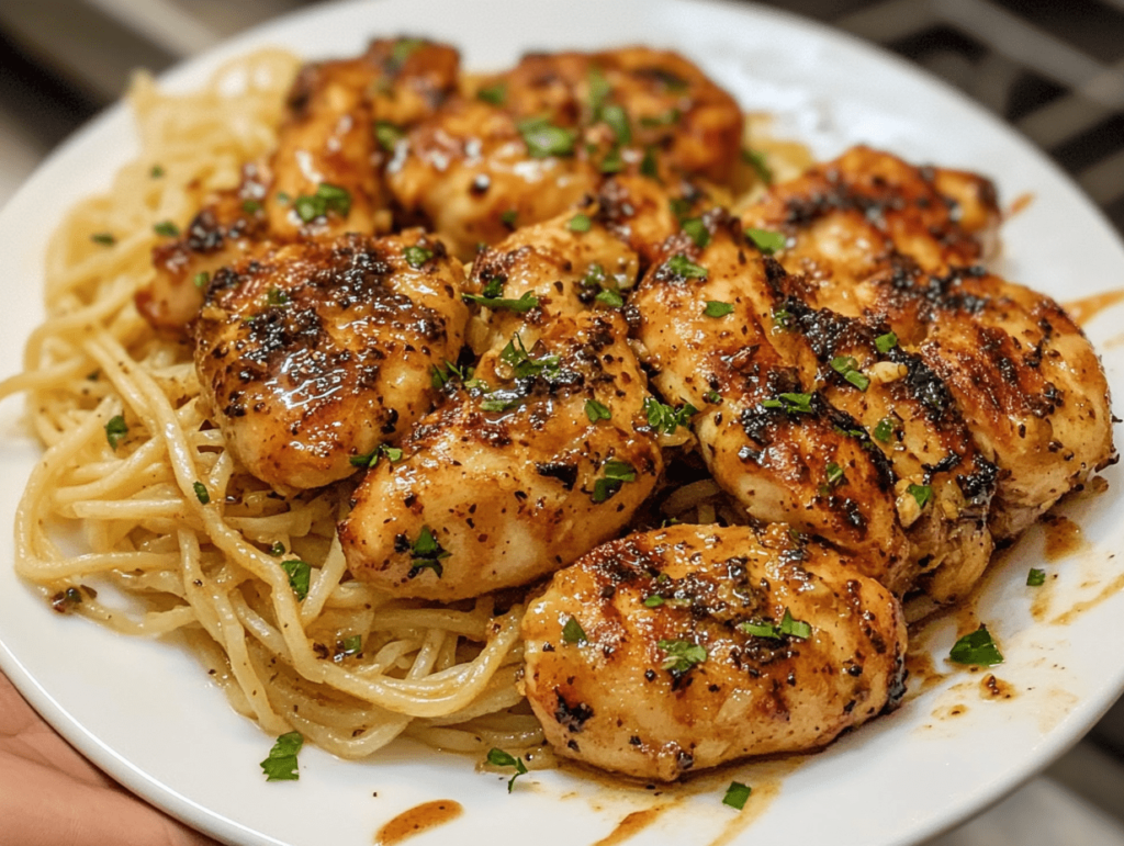 Garlic Butter Chicken with Buttered Noodles  Simple & Flavorful Dinner