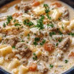 Creamy Parmesan Sausage Soup Recipe | Rich & Hearty Comfort Soup