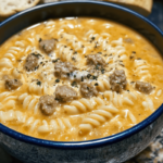 Creamy Sausage Alfredo Soup | Rich & Hearty Comfort Soup