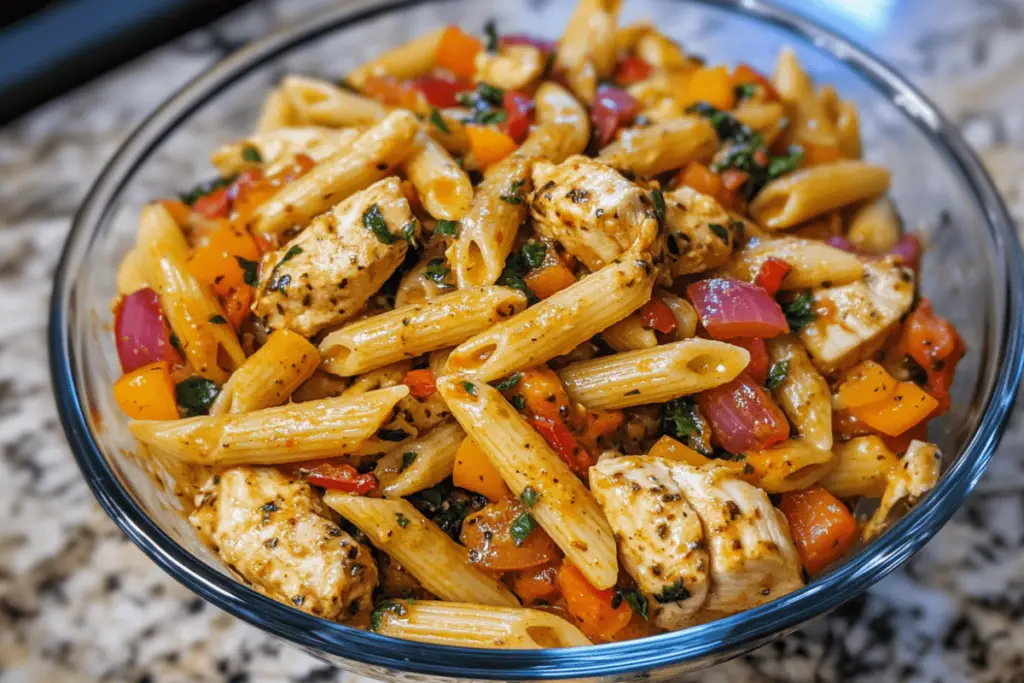 Garlic Butter Chicken Penne in Cajun Cream Sauce