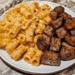 Cajun Steak Tips in Cheesy Rigatoni Parmesan Sauce – Bold & Creamy Pasta Dish