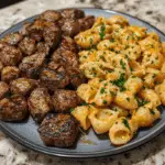 Cajun Steak Bites & Cheesy Garlic Shells Skillet – Bold One-Pan Dinner
