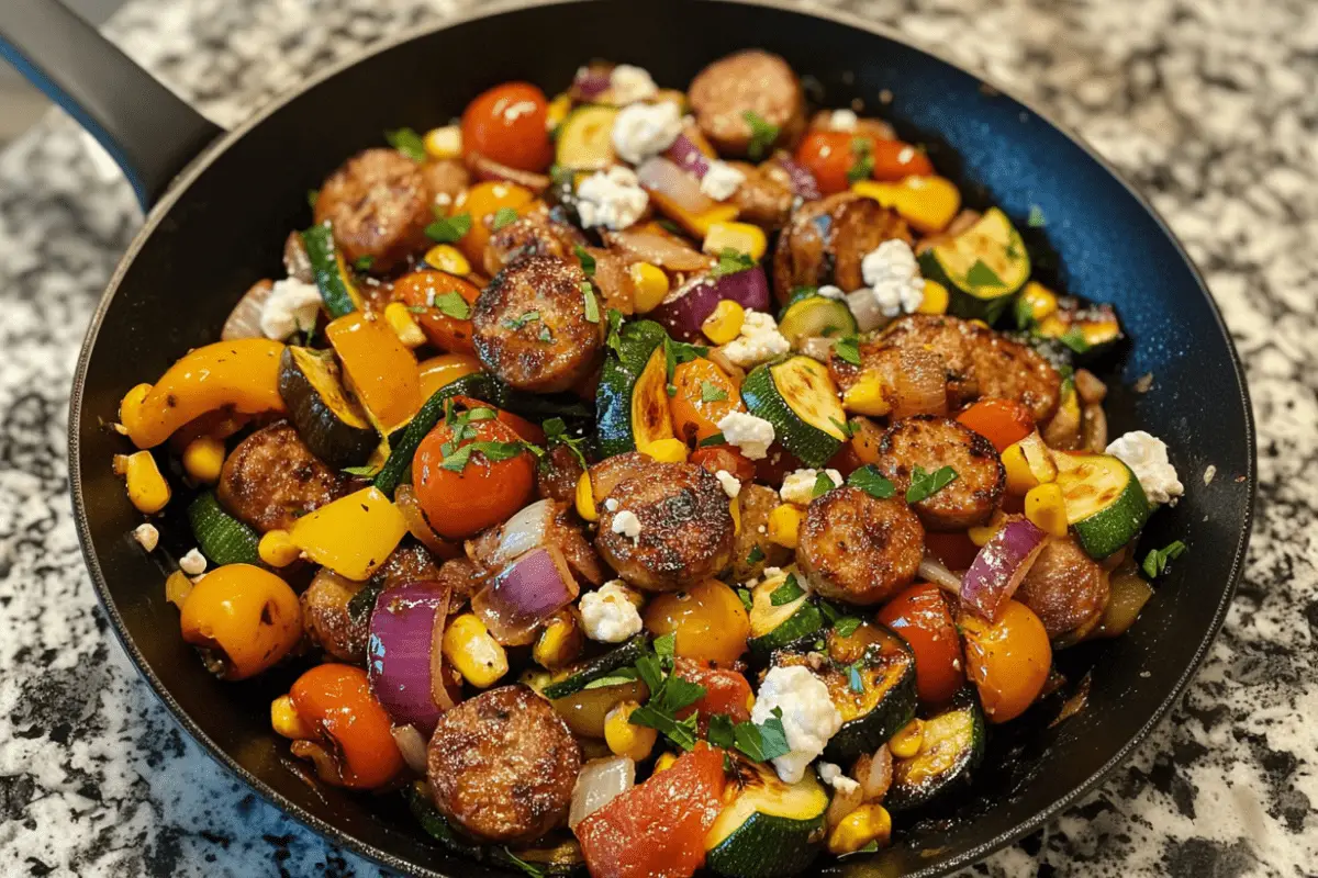 Sausage and Veggies Skillet