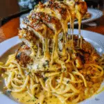 Creamy Cajun Chicken Linguine with Garlic Mozzarella Sauce