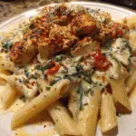 Creamy Cajun Chicken Penne with Garlic Parmesan Sauce