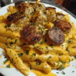Creamy Pepper Jack Chicken and Sausage Pasta Skillet