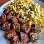 Creamy Spicy Garlic Butter Steak Pasta with Parmesan Sauce