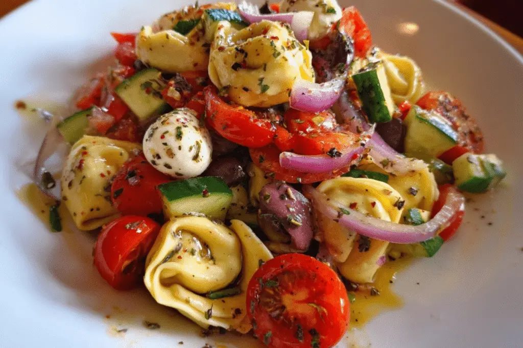 Garden Tortellini Pasta Salad