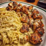 Garlic Butter Chicken with Velvety Parmesan Linguine