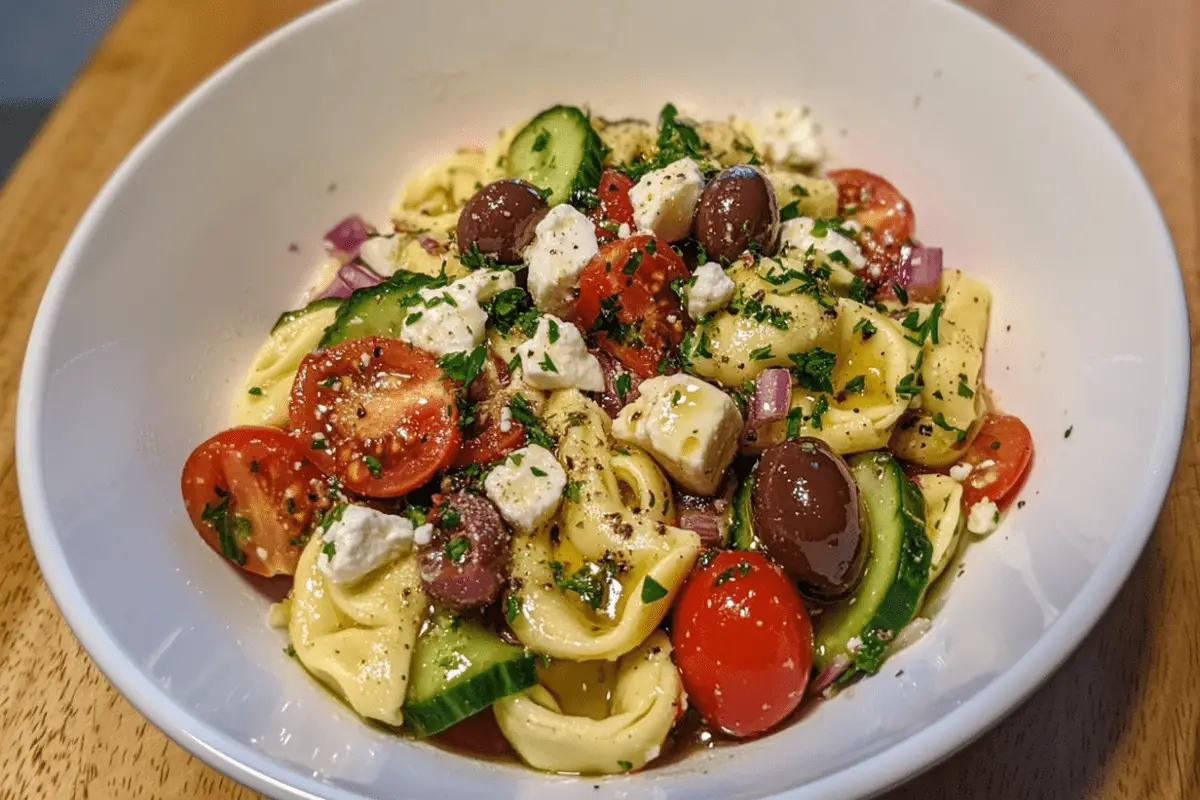 Greek Tortellini Pasta Salad