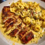 Cajun Garlic Chicken Tortellini in Three-Cheese Cream