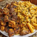 Cheesy Garlic Cajun Chicken Penne with Velveeta Cream Sauce