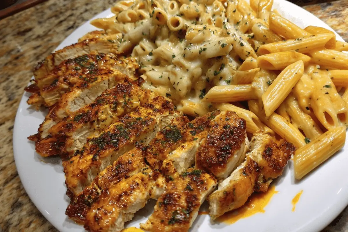 Creamy Cajun Chicken Pasta with Parmesan, Garlic, and Mozzarella