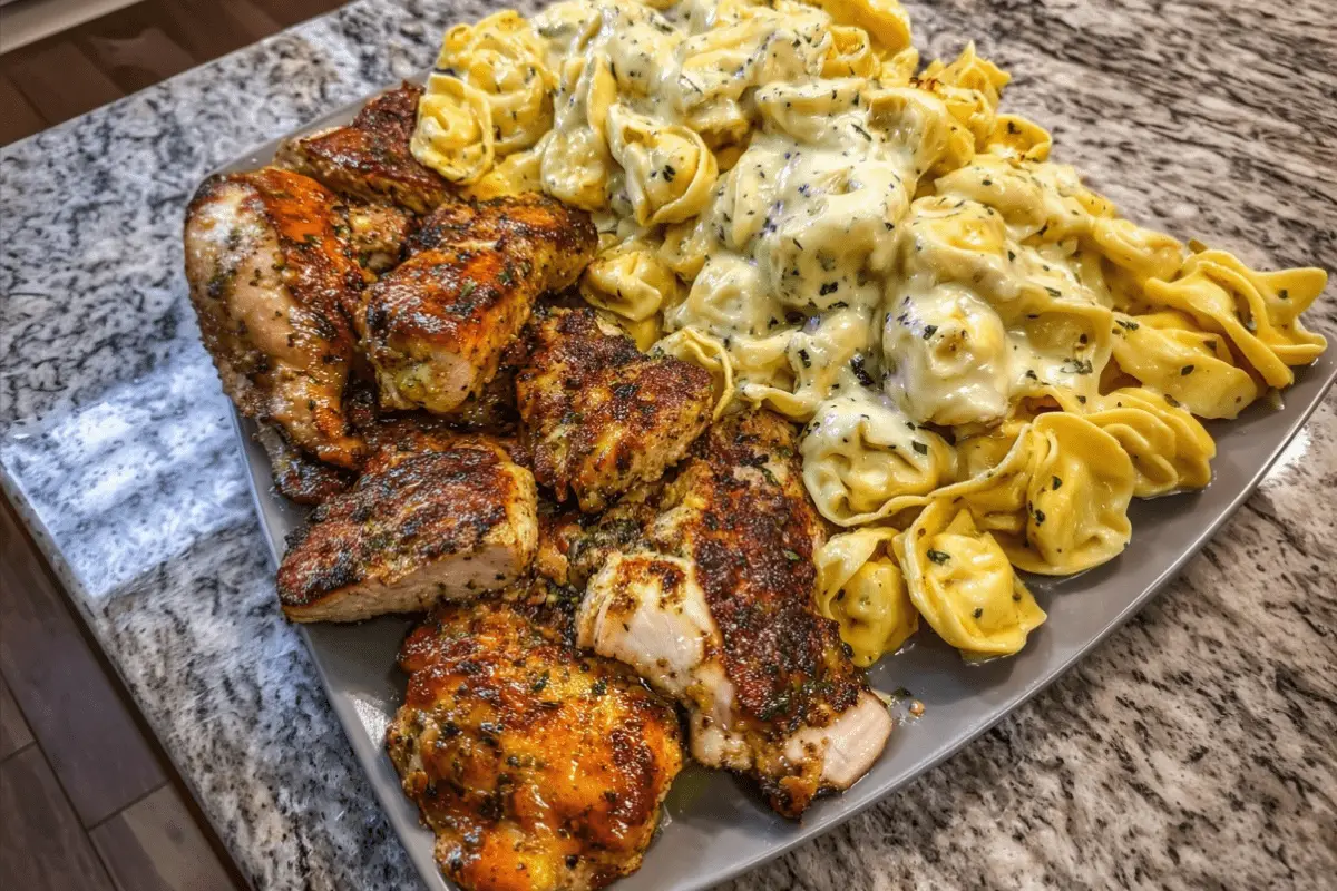 Creamy Cajun Chicken Tortellini in Velveeta Garlic Cheese Sauce