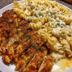 Creamy Cajun Chicken Twisted Pasta with Mozzarella Alfredo