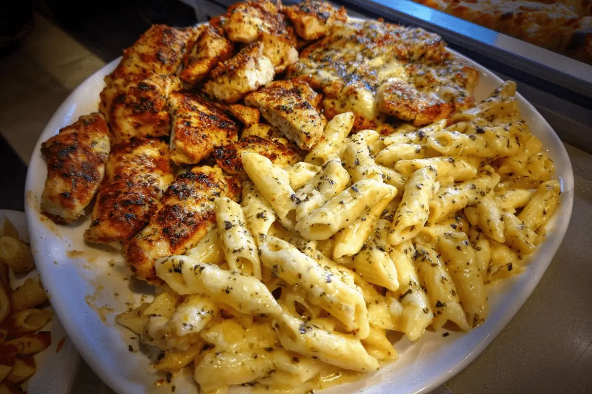 Creamy Chicken Penne in Garlic Mozzarella Parmesan Sauce