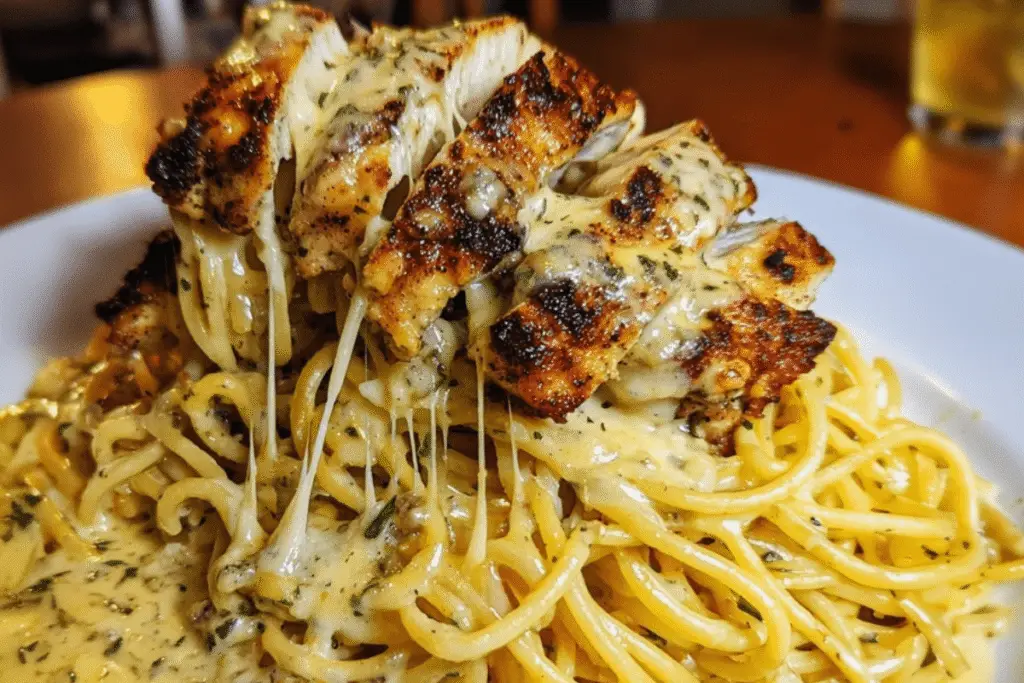 Creamy Cajun Chicken Spaghetti with Garlic Mozzarella Sauce 2