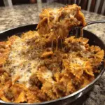 Creamy Velveeta Bowtie Pasta with Italian Beef Marinara