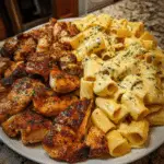 Creamy Velveeta Chicken Rigatoni with Mozzarella Garlic Sauce