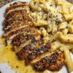 Garlic Butter Chicken Penne in Cheesy Cajun Three‑Cheese Sauce