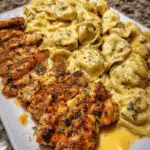 Garlic Butter Chicken Tortellini with Creamy Cajun Alfredo