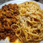 Cajun Ground Beef Linguine with Velveeta and Creamy Garlic Alfredo
