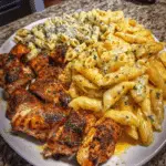 Garlic Parmesan Chicken Cheesy Penne in Mozzarella Sauce