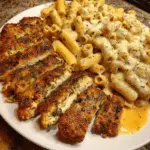 Spicy Cajun Chicken Rigatoni in Creamy Mozzarella Alfredo (1)-min