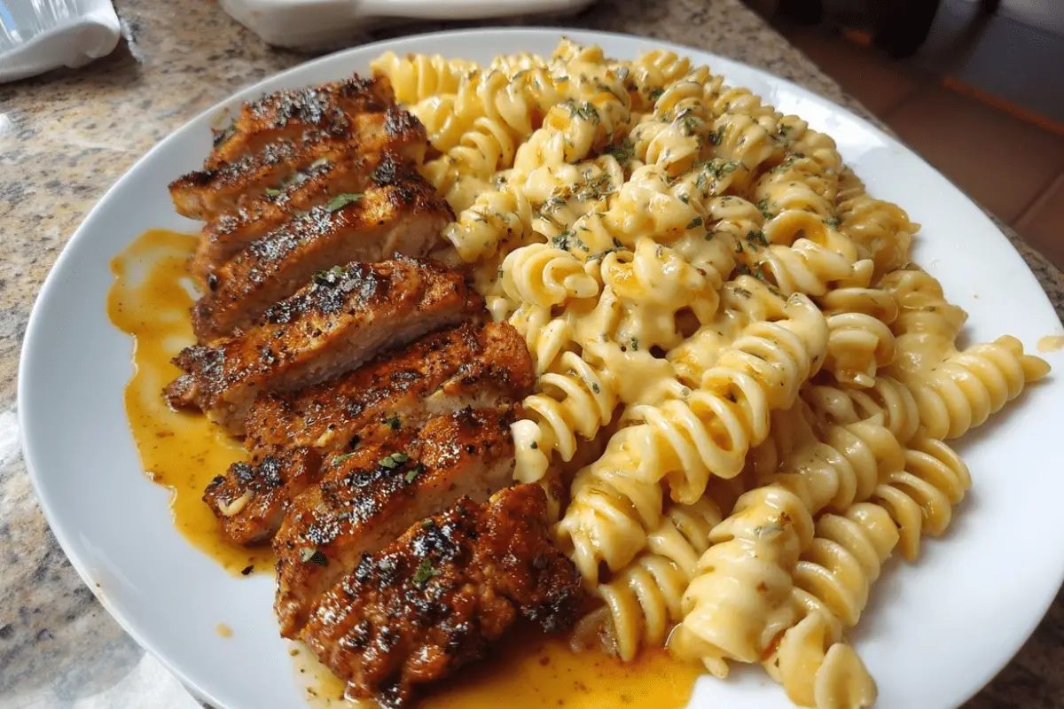 Velveeta Chicken Rotini in Creamy Garlic Parmesan Alfredo