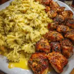 Cajun Chicken Bowties in Creamy Mozzarella Sauce