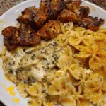 Creamy Garlic Parmesan Chicken Bowtie with Cajun Twist
