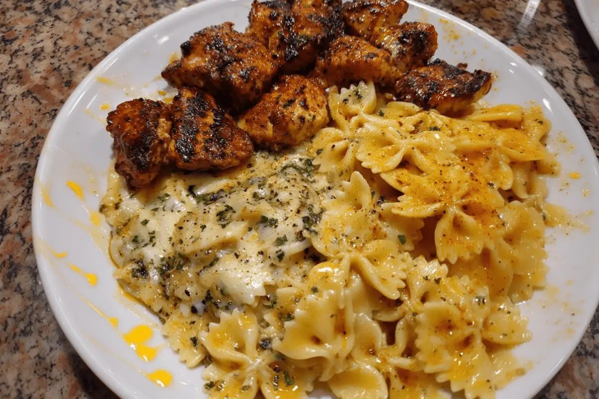 Creamy Garlic Parmesan Chicken Bowtie with Cajun Twist
