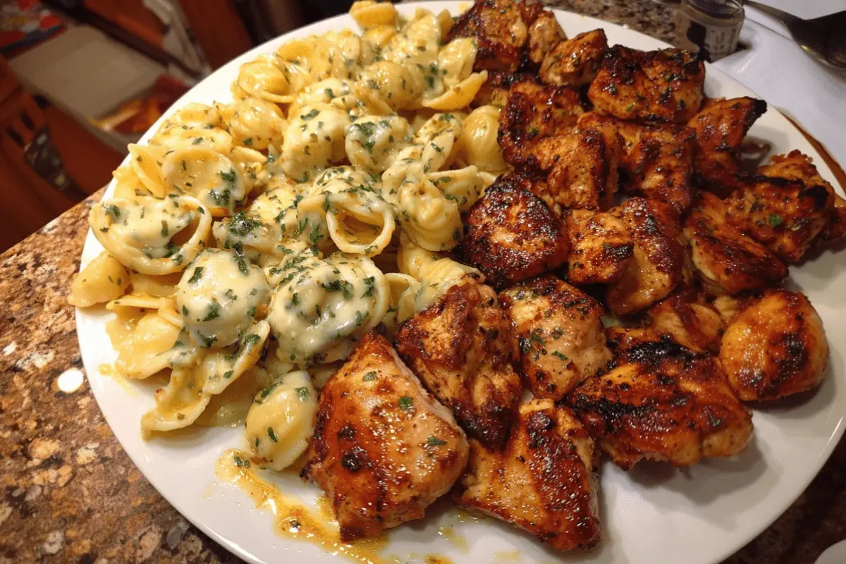 Creamy Parmesan Chicken Shells with Melted Mozzarella