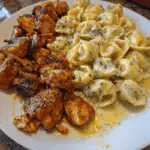 Garlic Butter Cajun Chicken with Creamy Shells and Parmesan