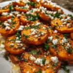 Roasted Sweet Potato Rounds with Honey & Feta