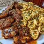Cajun Garlic Butter Chicken with Cheesy Velveeta Tortellini
