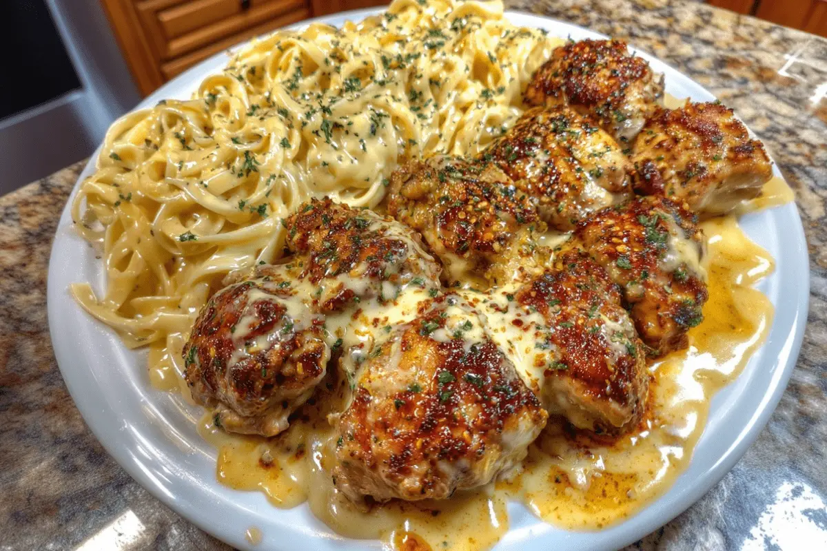 Cheesy Cajun Alfredo Pasta with Velveeta Chicken Linguine
