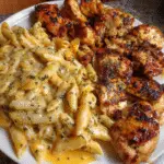 Cheesy Garlic Butter Chicken Penne with Alfredo Cream