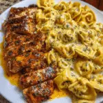 Garlic Butter Chicken Tortellini in Parmesan Cream Sauce