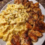 Garlic Butter Chicken with Bowtie Pasta