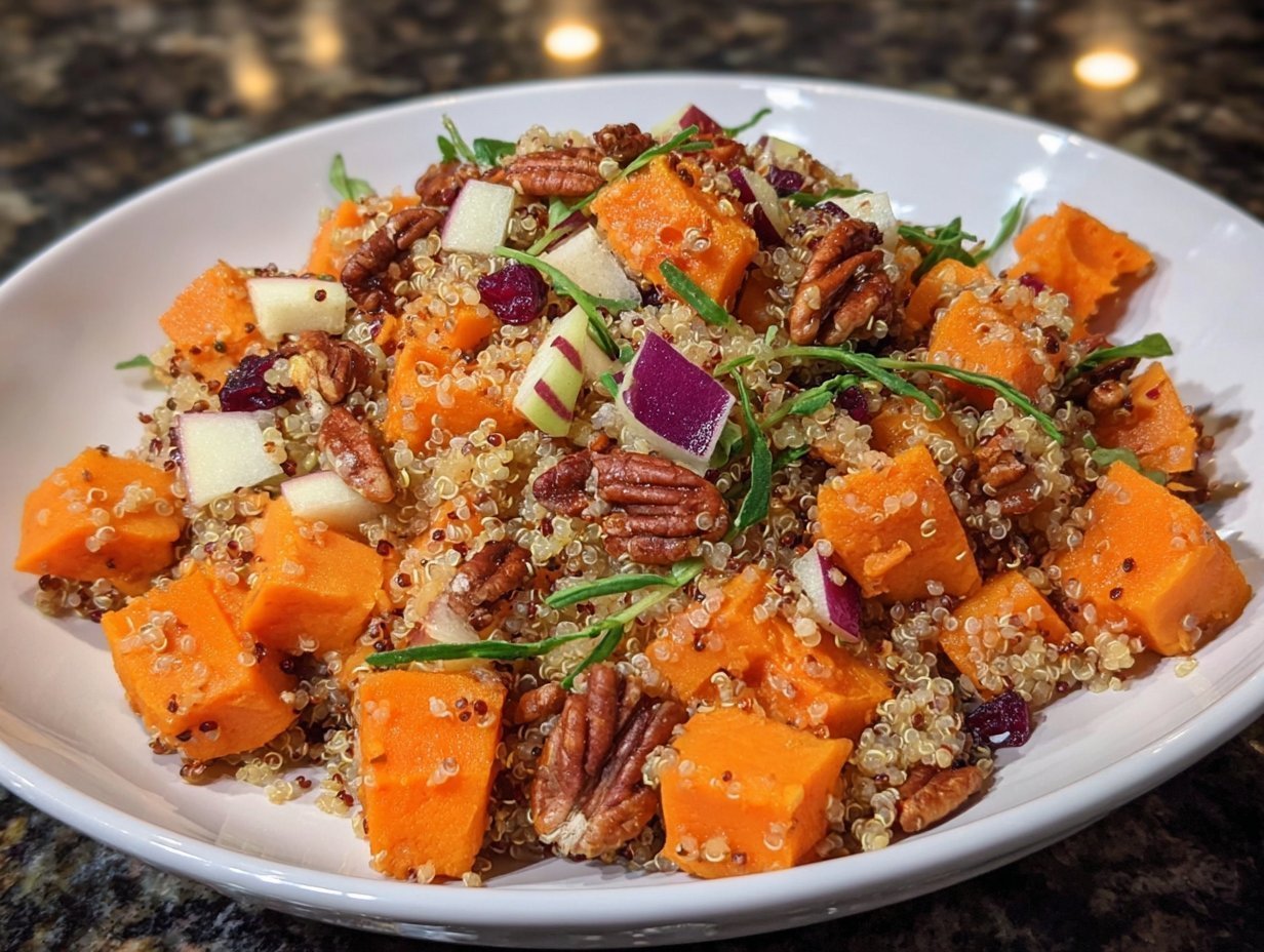 Apple Sweet Potato Quinoa Salad