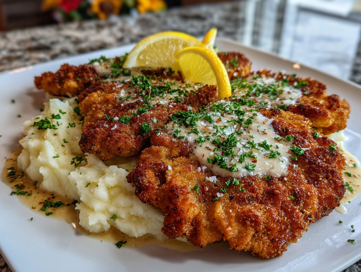 Creamy Chicken Schnitzel