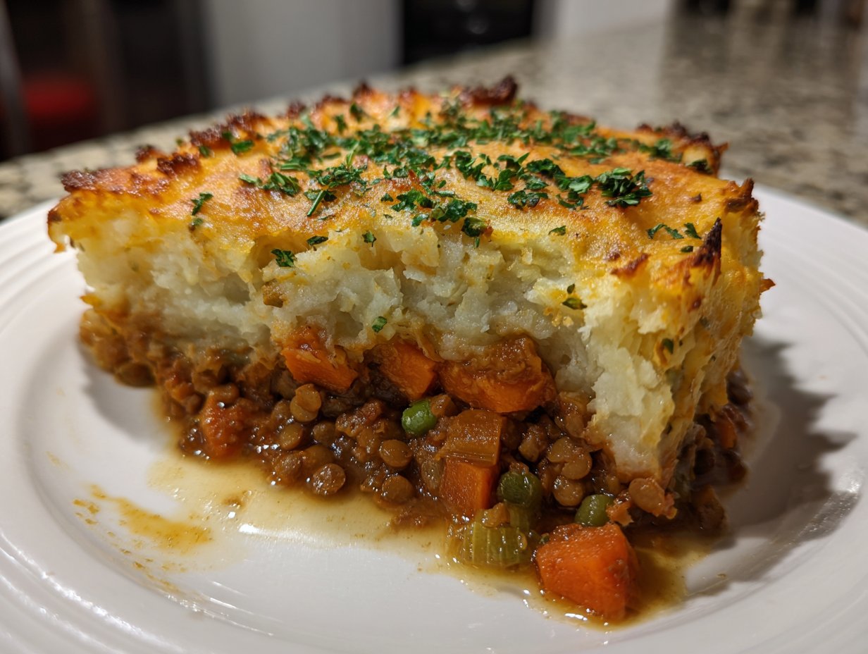 Sweet Potato & Lentil Shepherd’s Pie: A Comforting Delight!