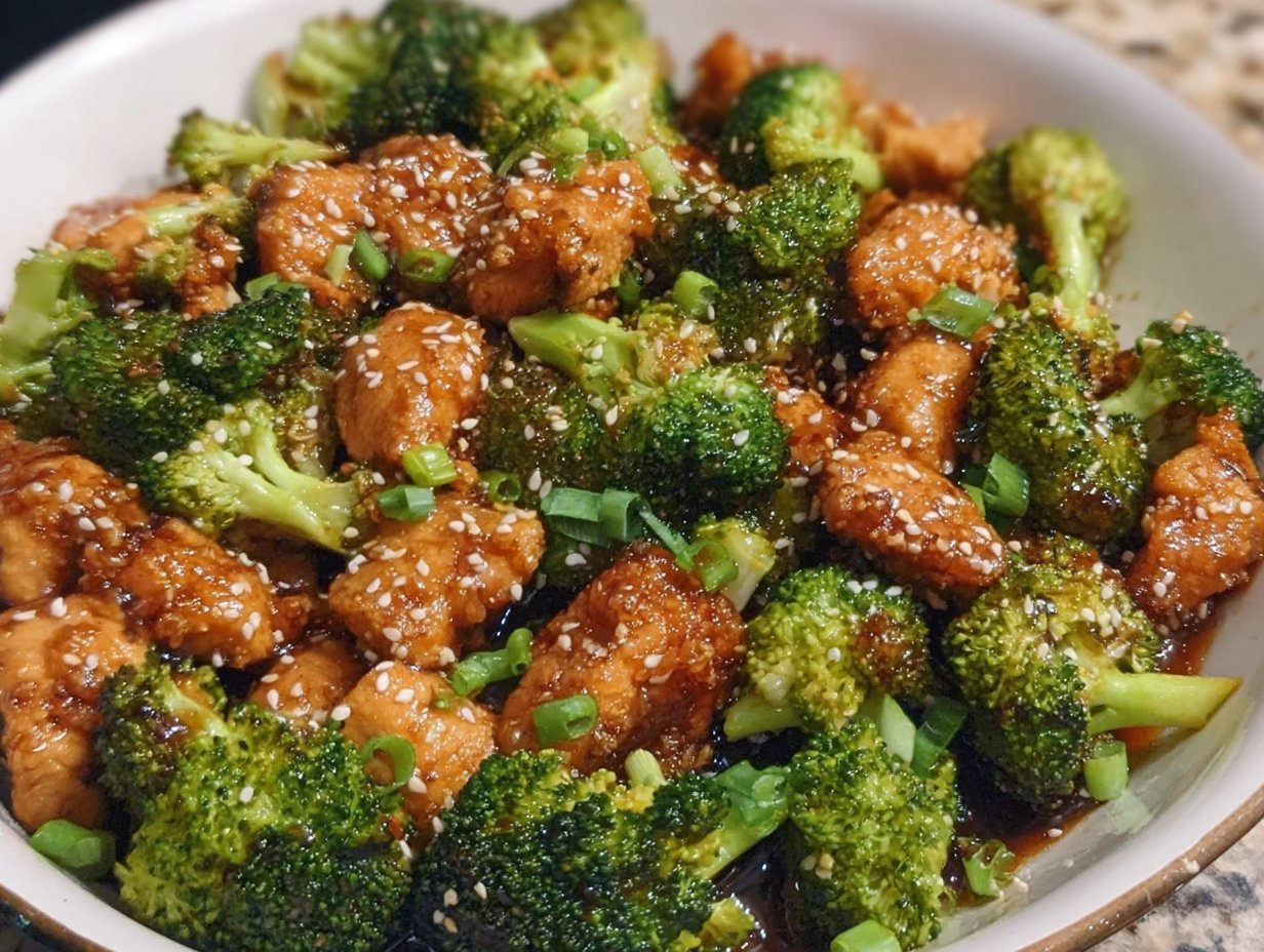 Honey Sesame Chicken and Broccoli