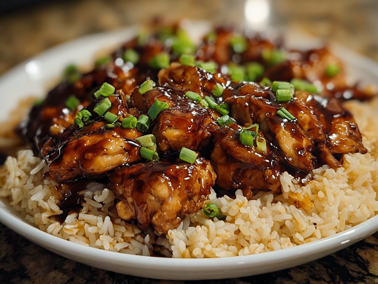 Honey BBQ Chicken Rice