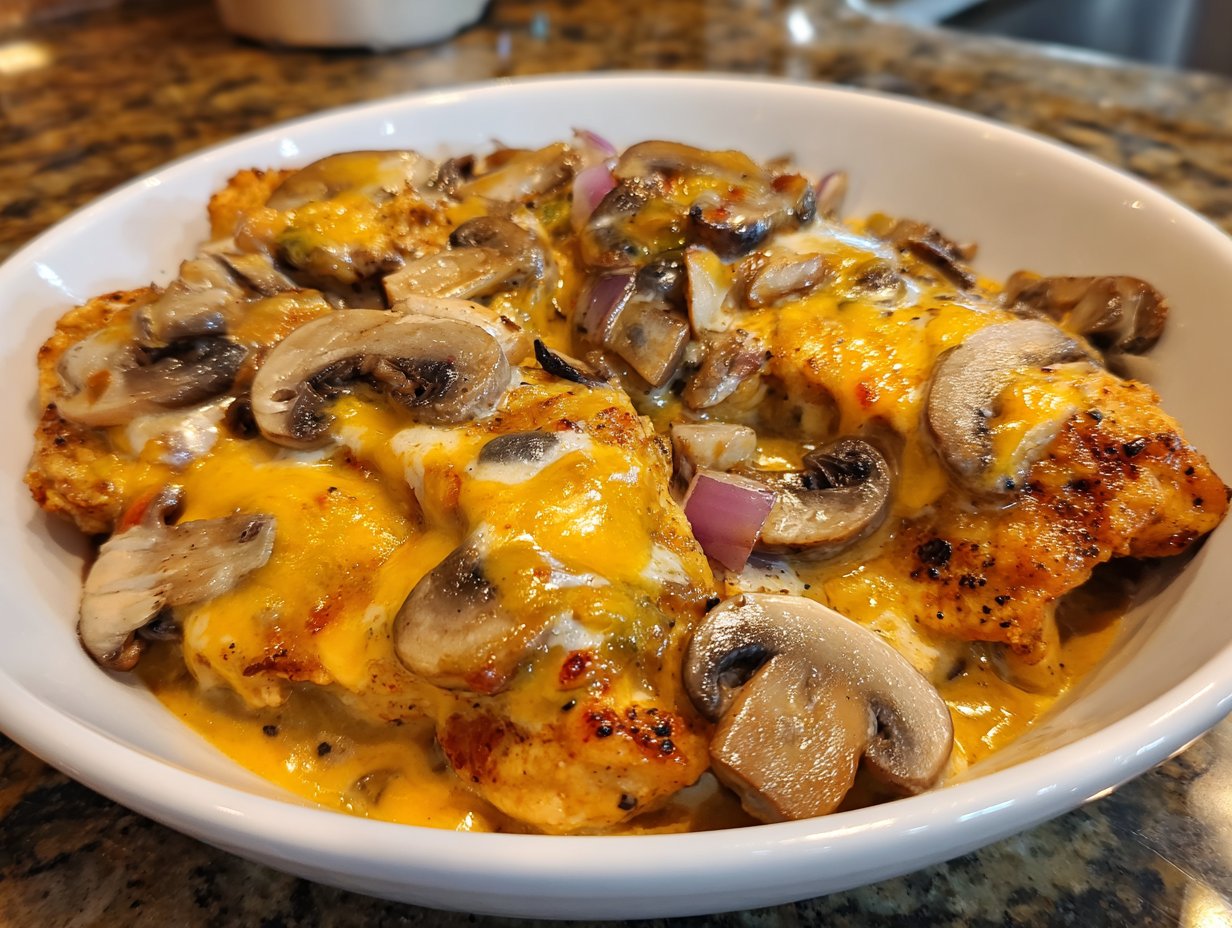 Texas Roadhouse Smothered Chicken with Jack Cheese