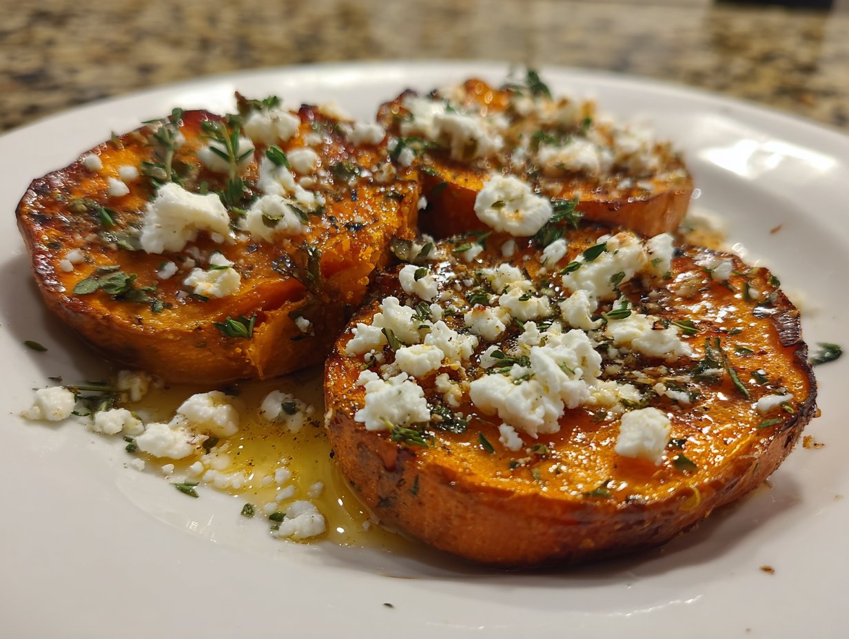 Gourmet Honey Feta Sweet Potato Rounds