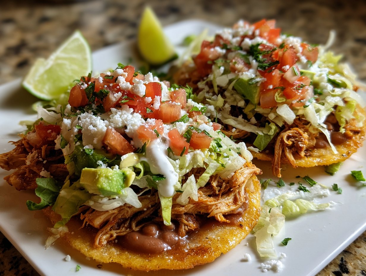 Crispy Rotisserie Chicken Tostadas