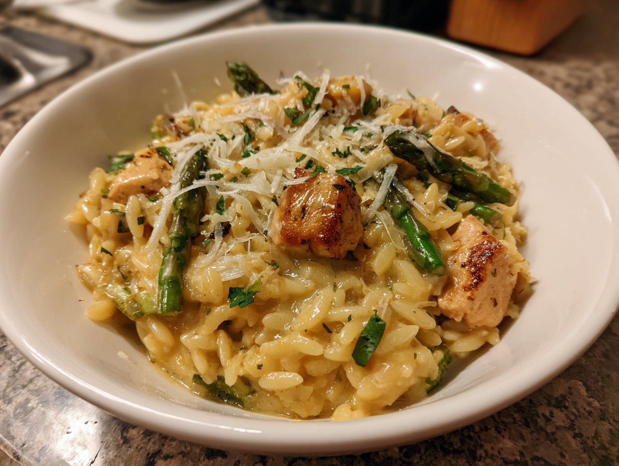 High Protein Chicken Orzo