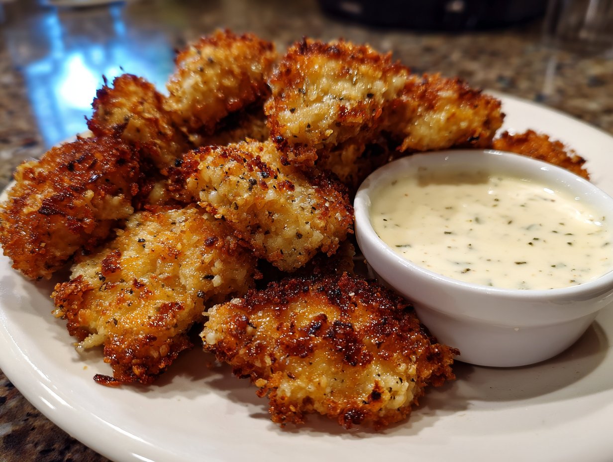 Air Fryer Ranch-Crusted Chicken Bites